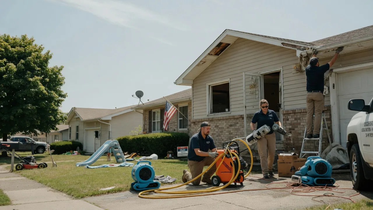 Water Damage Restoration in Center Line, MI near me